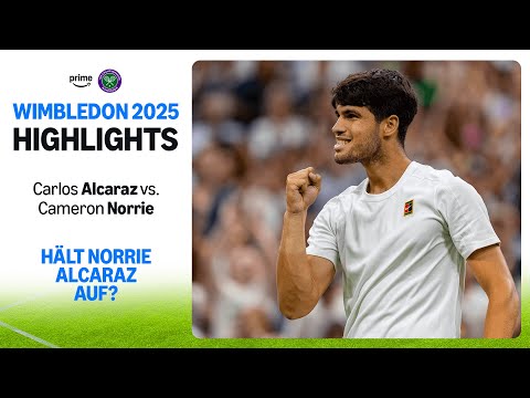 Carlos Alcaraz - Cameron Norrie | Viertelfinale – Wimbledon 2025 | Highlights