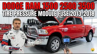 Dodge Ram Tire Pressure (TPMS) Module Fuse Location & Replacement Guide