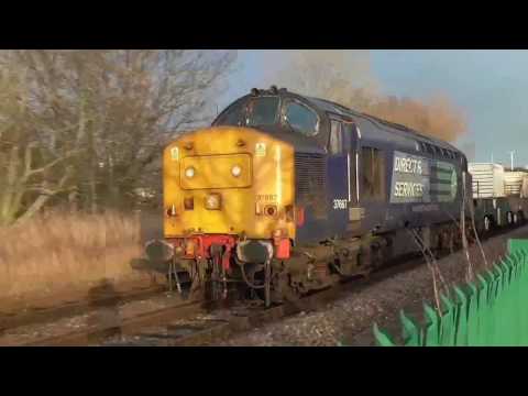 37667/37609 6c51 Sellafield - Heysham flasks and 6c52 Return, 29th December 2016