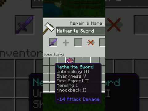 Drill XO - how to make our sword overpowered || minecraft || gamer || minecraft sword enchantments || #shorts