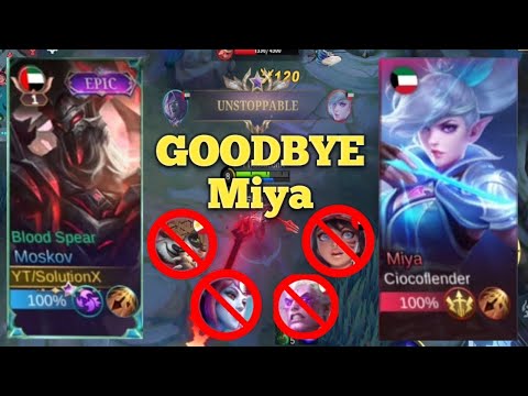 Goodbye Miya You Can't Bet My Moskov - Top 1 Global Build Moskov #moskov #mobilelegends #mlbb