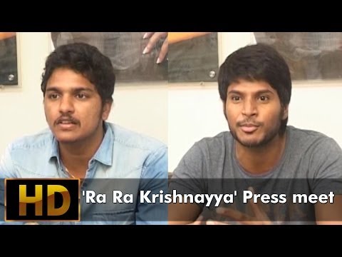 'Ra Ra Krishnayya' Press meet l Sandeep Kishan l Regina