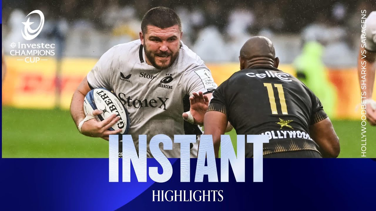Instant Highlights - Hollywoodbets Sharks v Saracens| Investec Champions Cup 2025/26