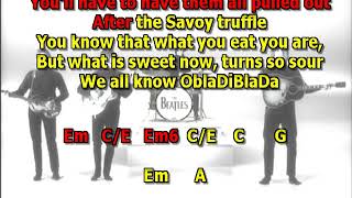 Savoy Truffle Beatles mizo vocals lyrics chords cover