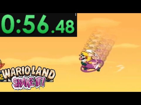 *WR* Whoopsy Desert in 1:52.750 - Wario Land: Shake It!