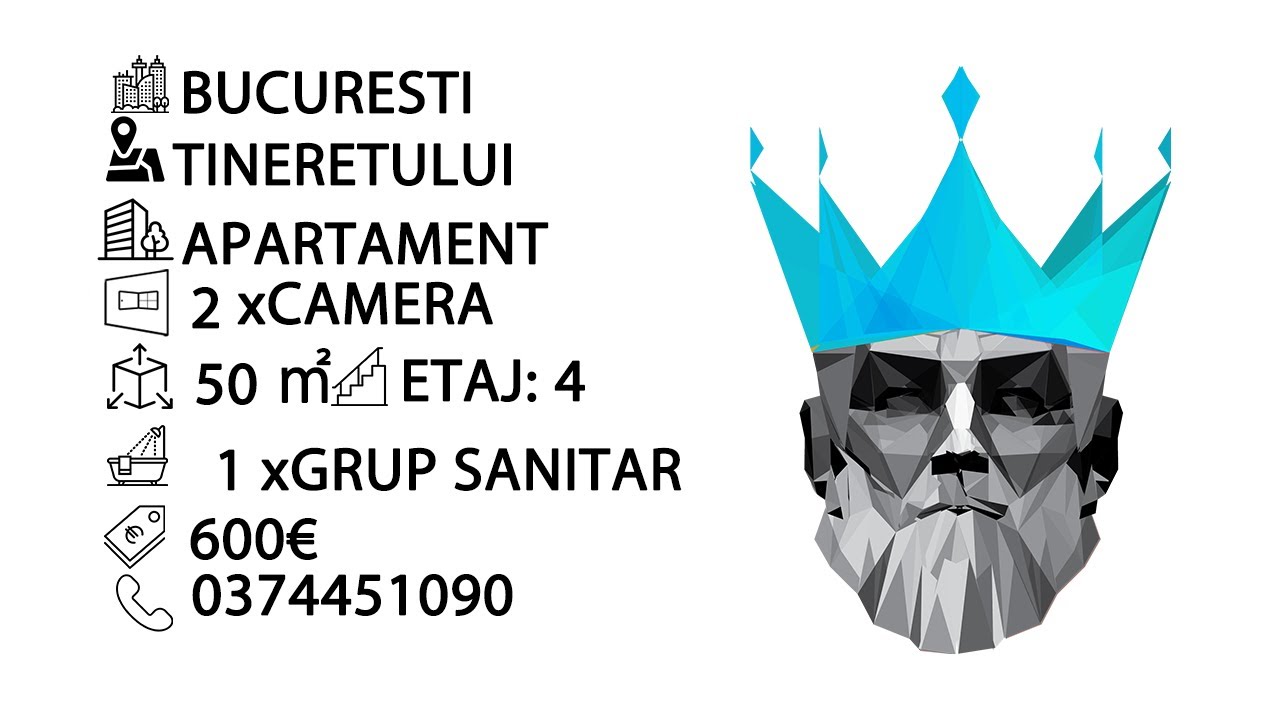 Tur video Tineretului I 2 Camere I Centrala Proprie I Balcon I Proximitate Metrou