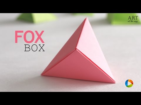 How to make Origami Fox Box