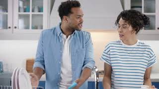 Dawn Dishes with dirt in ultraviolet light