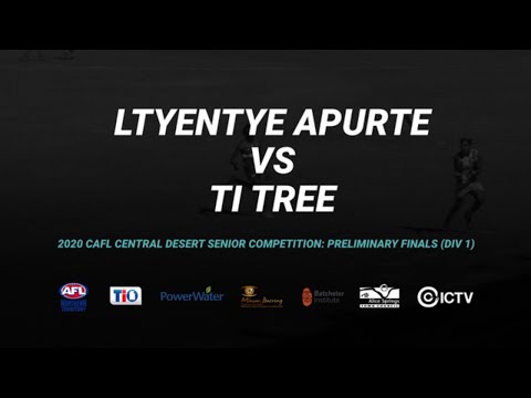 Ltyentye Apurte vs Ti Tree: Preliminary Final - 2020 TIO CAFL Central Desert Senior Comp (Div 1)