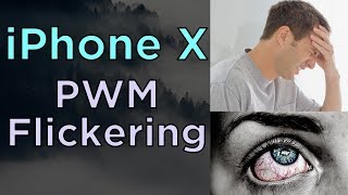 iPhone x causes eye strain