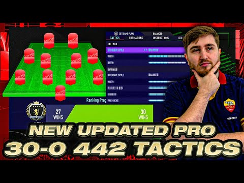30-0 UPDATED 442 PRO TACTICS! ATTACKING TACTIC TO GET YOU MORE WINS IN FUT CHAMPS! COMPLETE GAMEPLAN