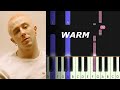 Moncrieff - Warm (piano tutorial)