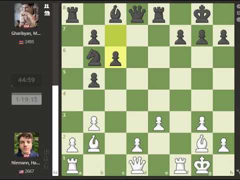 Hans Niemann VS Mamikon Gharibyan 2023-fide-world-junior-chess-championships-u20-open ROUND 09