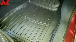 3D килимки для Renault Megane II (2002-2009)  з бортиками 30 мм (Stingray). Відео 1