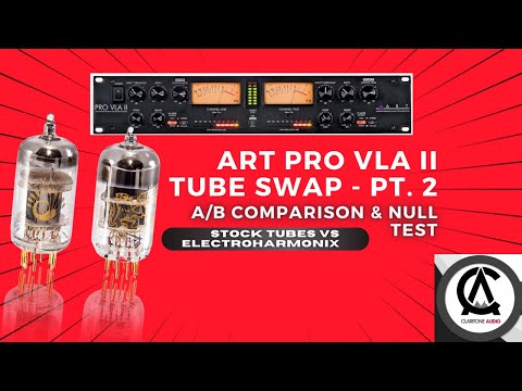 ART Pro VLA II Tube Swap (Part 2) - A/B Tube Comparison & Null Test | Cheapest Hardware Compressor