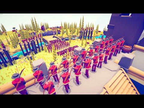 80x MEDIEVAL ARMY vs ALL FACTION - Totally Accurate Battle Simulator TABS