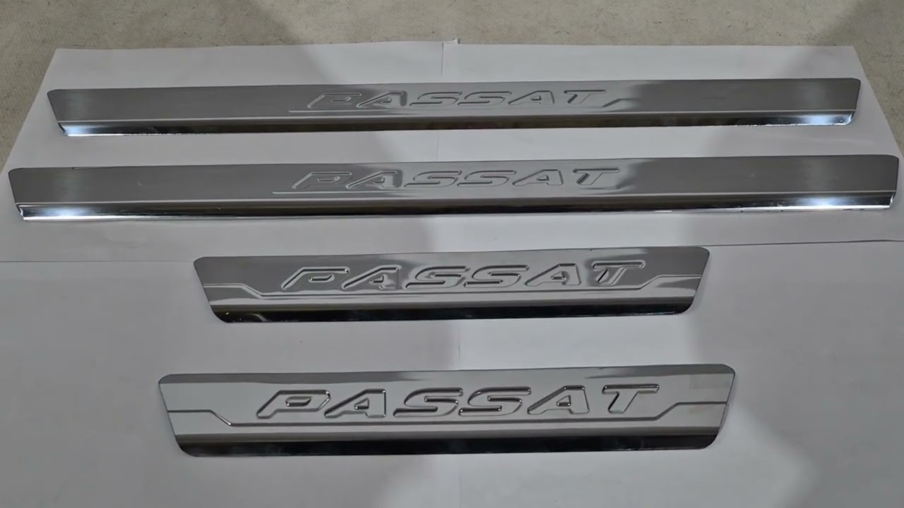 Накладки на пороги Carmos V3 (4 шт, нержавейка) Video 1