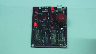 Elektronická hrací kostka žlutá v.2 - stavebnice