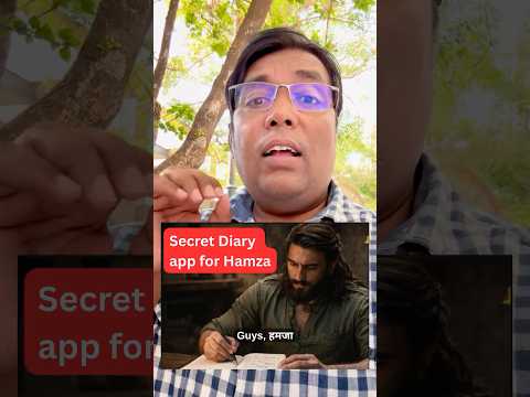 AI Vibe coded Secret Diary app Opensource for hamza Dhurandhar fun