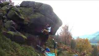 Video thumbnail of Screaming Dream, 8a. Peak District
