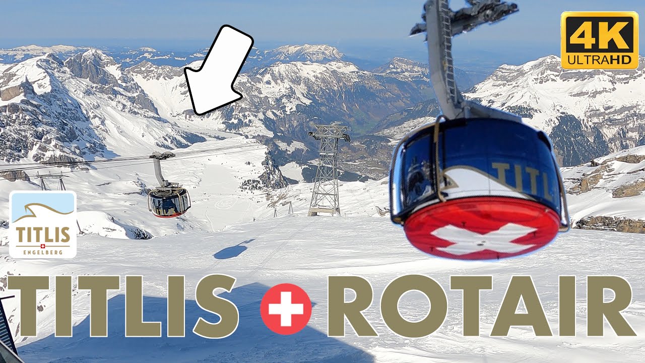 Embark on an exhilarating virtual ride with the Titlis Rotair Cable Car.