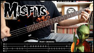MISFITS - Teenagers from Mars (BASS cover with TABS) [lyrics + PDF]