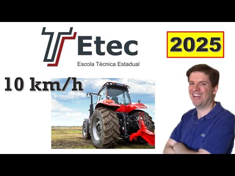 ETEC 2025 2nd semester question 36) Considering that the average speed of a tractor powered by di...