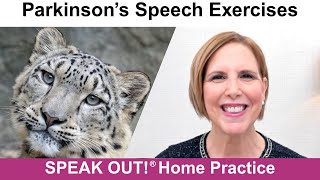Parkinson’s Speech Exercises: SNOW LEOPARDS