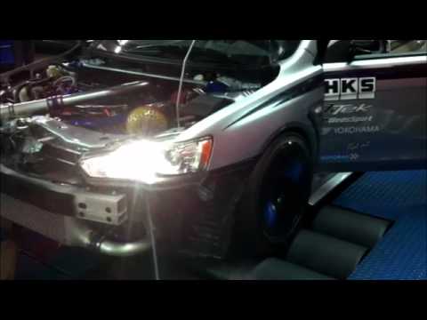 Evasive EVO X dyno with HKS GT3240 turbo