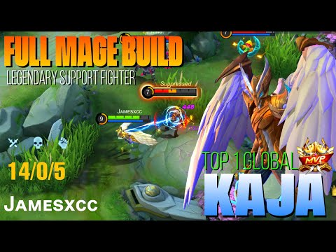 Kaja full mage build is broken! Crazy magical damage | Top 1 global kaja by Jᴀᴍᴇsхᴄᴄ ~ mobile legend