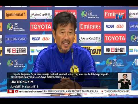 KEJOHANAN AFC B16 : KAD MERAH PUNCA MALAYSIA KALAH [23 SEPT 2018]