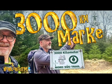 Wegmarkierung anbringen - NST - 3000 km Marke  - Nord Süd Trail