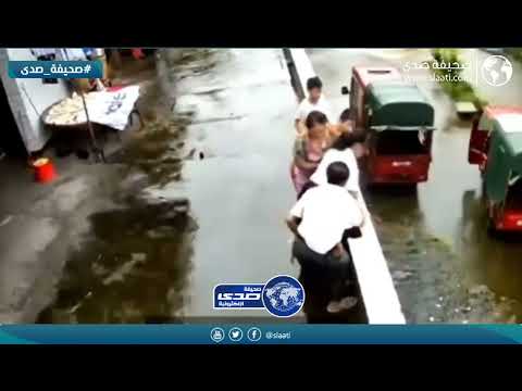 لحظة انقاذ فتاة تعرضت للإغماء