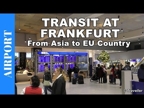 TRANSIT WALK AT FRANKFURT AIRPORT, Terminal 1 - Connection Flight - Asian to EU Flight Transfer