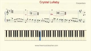 How To Play Piano: Carpenters "Crystal Lullaby" Piano Tutorial by Ramin Yousefi