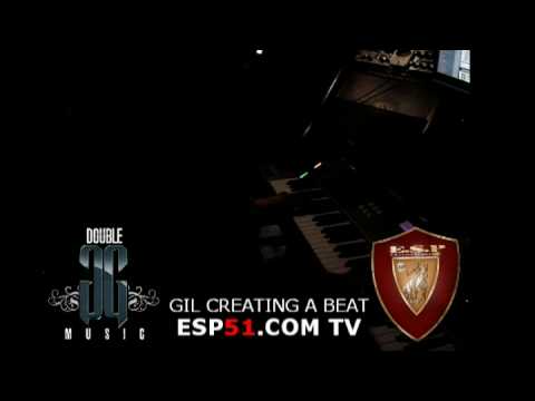 GIL OF DOUBLE G MUSIC CREATING A BEAT IN THE ESP STUDIO
