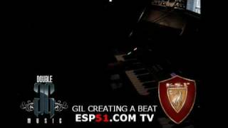 GIL OF DOUBLE G MUSIC CREATING A BEAT IN THE ESP STUDIO