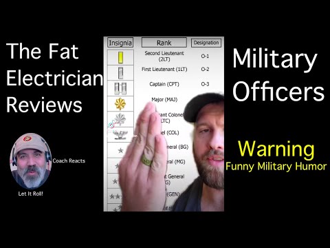 Coach Reacts: The Fat Electrician Reviews: Military Officers.   What do they do - hold the leash