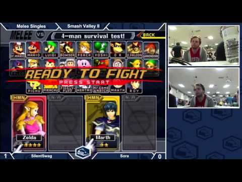 Smash Valley II Melee Singles Top 32 - Silentswag vs Sora