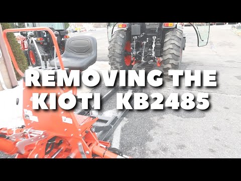 How to remove Kioti KB2485 Backhoe