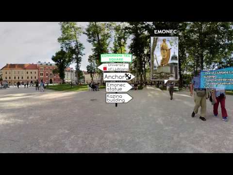 GUIA TURÍSTICO 360° DE Ljubljana realidade virtual KONGRESNI TRG square