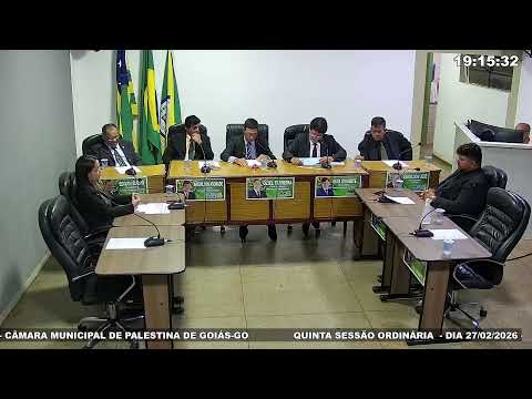QUINTA SESSÃO ORDINÁRIA  - DIA 27/02/2026
