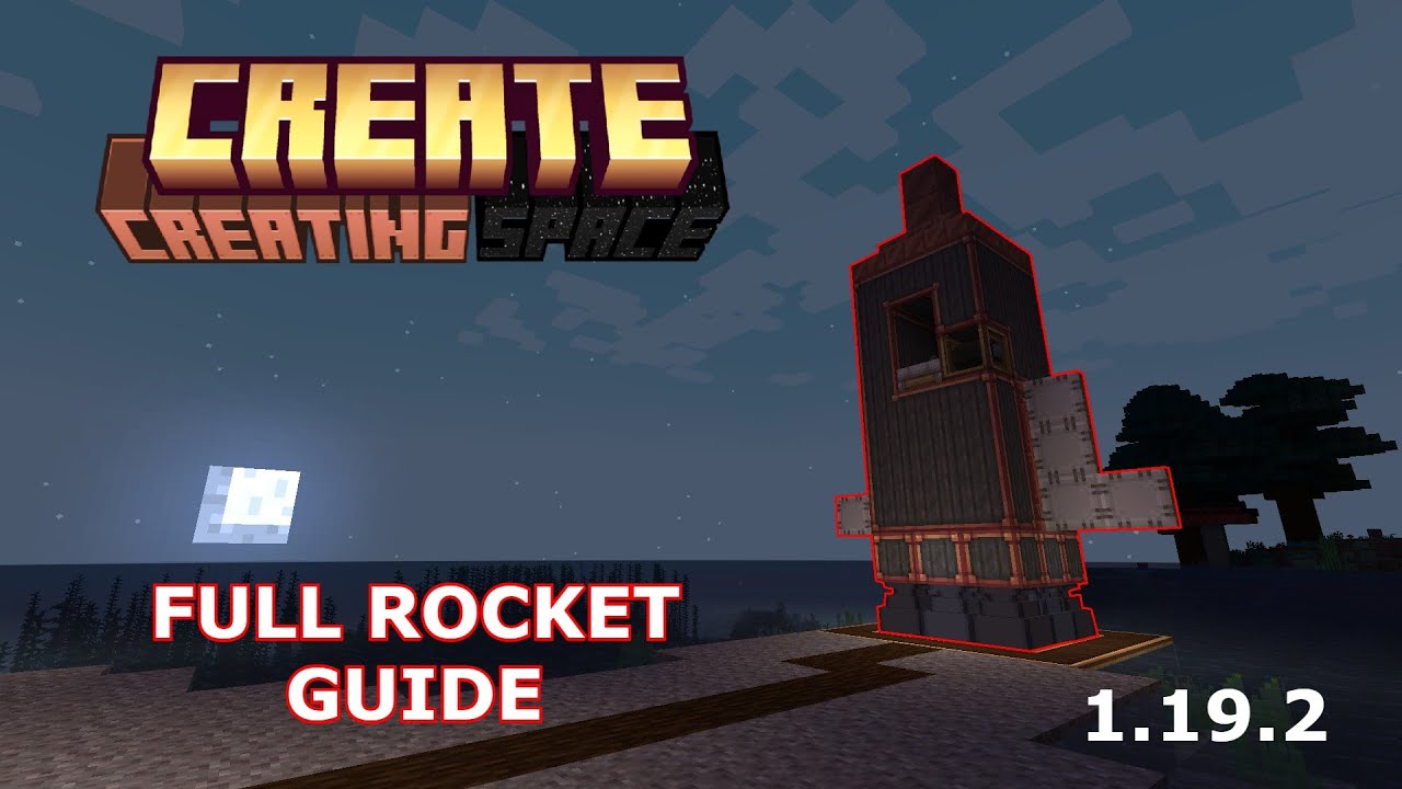 Minecraft: Creating Space mod | FULL ROCKET GUIDE (1.19.2)