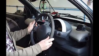 Smart ForTwo Step by step guide to removing the steering wheel * airbag