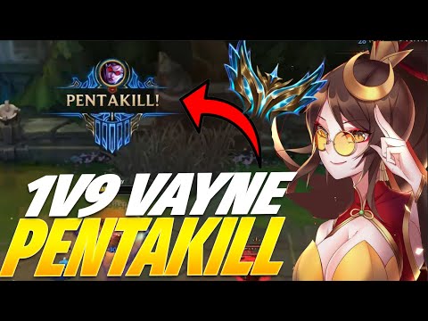 RANK 1 VAYNE GETS 1V5 PENTAKILL AND CARRY HIS TEAM WITH THIS NEW BUILD