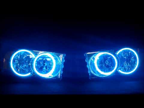 FLASHTECH LIGHTING Dodge RAM V.3 Fusion Colorshift LED HALO HEADLIGHT KIT 2002 - 2005