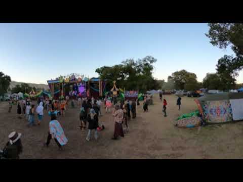 Lucidity Festival 2023 Walking Past the Alive Stage to the Intention Tree with 360 Camera