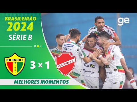 Gols e lances de Brusque x Vila Nova-GO