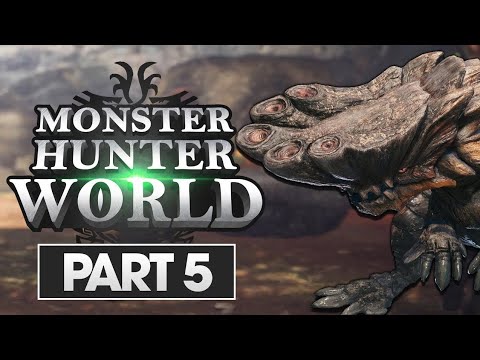 Monster Hunter: World Walkthrough Gameplay PS4 1080p PART 5 - Barroth (MHW)