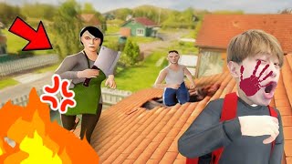 我因爲沒做功課！！被我媽打了100000巴掌！！《逃離男孩 School Boy Runaway》搞笑精華